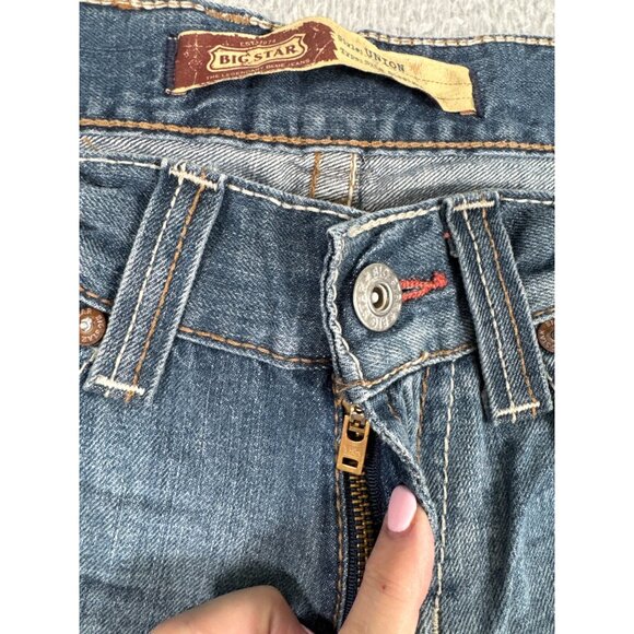 Big Star Mens 30R Denim Jeans Medium Wash Y2K 90s Office Casual Travel Comfort - Picture 3 of 12